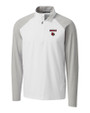 Louisville Cardinals Cutter & Buck Response Lightweight Hybrid Quarter Zip Mens Pullover Windbreaker White Mannequin