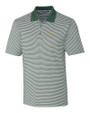 Notre Dame Fighting Irish Cutter & Buck Forge Tonal Stripe Stretch Mens Big and Tall Polo Hunter Green Mannequin