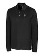 South Florida Bulls Cutter & Buck Advantage Eco Tri-Blend Pique Mens Big and Tall Long Sleeve Polo Black Mannequin