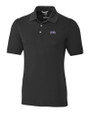 TCU Horned Frogs Cutter & Buck Advantage Eco Tri-Blend Pique Mens Big and Tall Polo Black Mannequin