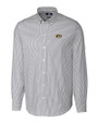 Missouri Tigers Cutter & Buck Stretch Oxford Stripe Mens Big and Tall Long Sleeve Dress Shirt Charcoal Mannequin