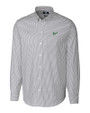 South Florida Bulls Cutter & Buck Stretch Oxford Stripe Mens Big and Tall Long Sleeve Dress Shirt Charcoal Mannequin