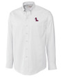 Ole Miss Rebels Cutter & Buck Epic Easy Care Nailshead Mens Big and Tall Long Sleeve Dress Shirt White Mannequin