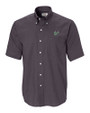 South Florida Bulls Cutter & Buck Epic Easy Care Nailshead Mens Big and Tall Short Sleeve Dress Shirt Black Mannequin