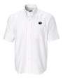 Penn State Nittany Lions Cutter & Buck Epic Easy Care Nailshead Mens Big and Tall Short Sleeve Dress Shirt White Mannequin