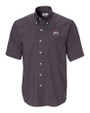 Ohio State Buckeyes - Cutter & Buck Epic Easy Care Nailshead Mens Big and Tall Short Sleeve Dress Shirt Black Mannequin
