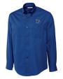 Memphis Tigers Cutter & Buck Epic Easy Care Fine Twill Mens Big and Tall Dress Shirt French Blue Mannequin