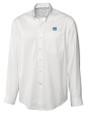 North Carolina Tar Heels Cutter & Buck Epic Easy Care Fine Twill Mens Big and Tall Dress Shirt White Mannequin