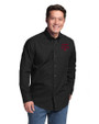 Texas A&M Aggies Cutter & Buck Epic Easy Care Fine Twill Mens Big and Tall Dress Shirt Black Front