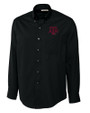 Texas A&M Aggies Cutter & Buck Epic Easy Care Fine Twill Mens Big and Tall Dress Shirt Black Mannequin