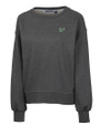 South Florida Bulls Cutter & Buck Saturday Cotton Blend Womens Crew Neck Sweatshirt Charcoal Heather Mannequin