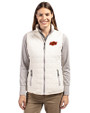 Oklahoma State Cowboys Cutter & Buck Rainier PrimaLoft® Womens Eco Insulated Full Zip Puffer Vest Coconut Front