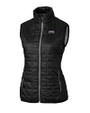 TCU Horned Frogs Cutter & Buck Rainier PrimaLoft® Womens Eco Insulated Full Zip Puffer Vest Black Mannequin
