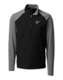 South Florida Bulls Cutter & Buck Response Lightweight Hybrid Quarter Zip Mens Pullover Windbreaker Black Mannequin