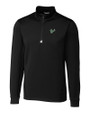South Florida Bulls Cutter & Buck Traverse Stretch Eco Quarter Zip Mens Pullover Black Mannequin