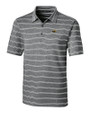 Southern Miss Golden Eagles Cutter & Buck Forge Epic Confidence Recycled Heathered Stripe Stretch Mens Polo Black Mannequin