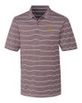 Minnesota Golden Gophers Cutter & Buck Forge Epic Confidence Recycled Heathered Stripe Stretch Mens Polo Bordeaux Mannequin
