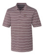 Mississippi State Bulldogs Cutter & Buck Forge Epic Confidence Recycled Heathered Stripe Stretch Mens Polo Bordeaux Mannequin