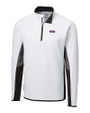 TCU Horned Frogs Cutter & Buck Traverse Colorblock Stretch Quarter Zip Mens Pullover White Mannequin