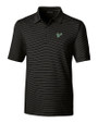 South Florida Bulls Cutter & Buck Forge Pencil Stripe Stretch Mens Polo Black Mannequin