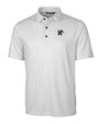 Memphis Tigers Cutter & Buck Pike Double Dot Print Stretch Mens Polo Charcoal Mannequin