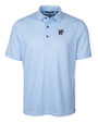 Memphis Tigers Cutter & Buck Pike Double Dot Print Stretch Mens Polo Tour Blue Mannequin