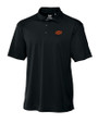 Oklahoma State Cowboys Cutter & Buck Genre Textured Solid Mens Polo Black Mannequin