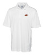 Oklahoma State Cowboys Cutter & Buck Genre Textured Solid Mens Polo White Mannequin