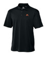 Minnesota Golden Gophers Cutter & Buck Genre Textured Solid Mens Polo Black Mannequin