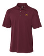 Minnesota Golden Gophers Cutter & Buck Genre Textured Solid Mens Polo Bordeaux Mannequin
