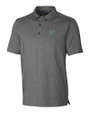South Florida Bulls Cutter & Buck Forge Heathered Stretch Mens Polo Charcoal Heather Mannequin