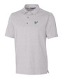 South Florida Bulls Cutter & Buck Forge Heathered Stretch Mens Polo Polished Heather Mannequin