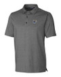 Memphis Tigers Cutter & Buck Forge Heathered Stretch Mens Polo Charcoal Heather Mannequin