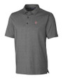 San Diego State Aztecs Cutter & Buck Forge Heathered Stretch Mens Polo Charcoal Heather Mannequin