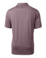 Texas A&M Aggies Cutter & Buck Forge Heathered Stretch Mens Polo Bordeaux Heather Mannequin Back