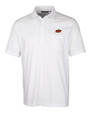 Oklahoma State Cowboys Cutter & Buck Advantage Tri-Blend Jersey Mens Pocket Polo White Mannequin