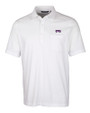 TCU Horned Frogs Cutter & Buck Advantage Tri-Blend Jersey Mens Pocket Polo White Mannequin