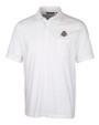 Ohio State Buckeyes - Cutter & Buck Advantage Tri-Blend Jersey Mens Pocket Polo White Mannequin