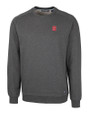 NC State Wolfpack Cutter & Buck Saturday Cotton Blend Mens Crew Neck Sweatshirt Charcoal Heather Mannequin