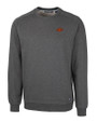 Oklahoma State Cowboys Cutter & Buck Saturday Cotton Blend Mens Crew Neck Sweatshirt Charcoal Heather Mannequin