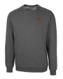 Oklahoma State Cowboys Cutter & Buck Saturday Cotton Blend Mens Crew Neck Sweatshirt Charcoal Heather Mannequin