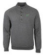 South Florida Bulls Cutter & Buck Saturday Cotton Blend Mens Mock Pullover Sweatshirt Charcoal Heather Mannequin