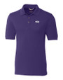 TCU Horned Frogs Cutter & Buck Advantage Eco Tri-Blend Pique Mens Polo College Purple Mannequin