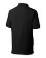 Utah Utes Cutter & Buck Advantage Eco Tri-Blend Pique Mens Polo Black Mannequin Back
