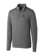 Oklahoma Sooners  Cutter & Buck Shoreline Heathered Quarter Zip Mens Pullover Charcoal Heather Mannequin