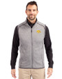 Iowa Hawkeyes Cutter & Buck Mainsail Sweater-Knit Mens Full Zip Vest Polished Heather Front