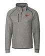 Oregon State Beavers Cutter & Buck Mainsail Sweater-Knit Mens Half Zip Pullover Jacket Polished Heather Mannequin