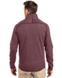 Minnesota Golden Gophers Cutter & Buck Mainsail Sweater-Knit Mens Full Zip Jacket Bordeaux Heather Back