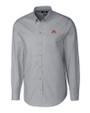 Minnesota Golden Gophers Cutter & Buck Stretch Oxford Mens Long Sleeve Dress Shirt Charcoal Mannequin