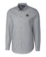 Ohio State Buckeyes- Cutter & Buck Stretch Oxford Mens Long Sleeve Dress Shirt Charcoal Mannequin
